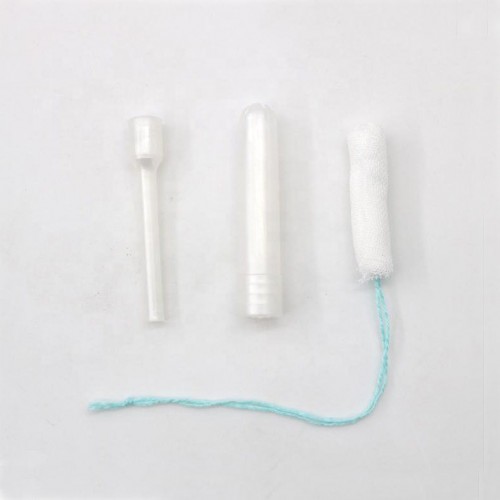 organic plastic applicator cotton tampons